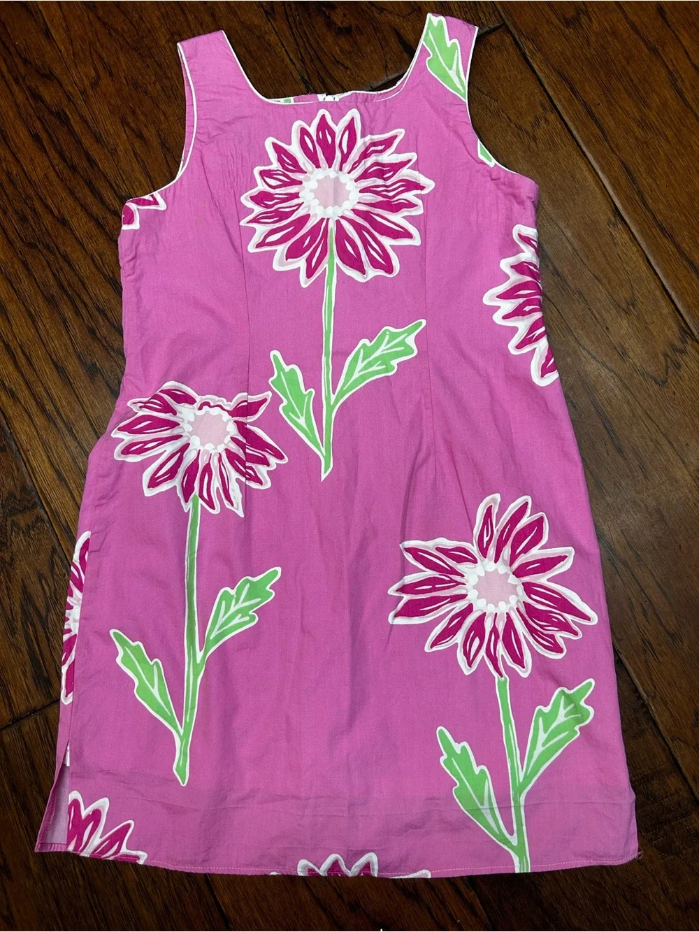 vintage white label Lilly Pulitzer Twirlers sleeveless shift dress